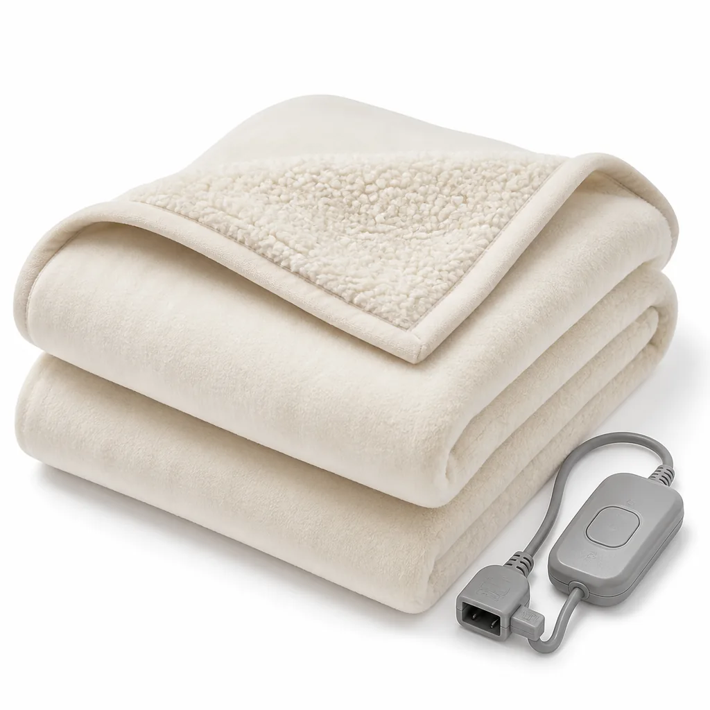 Detachable heated blanket controller