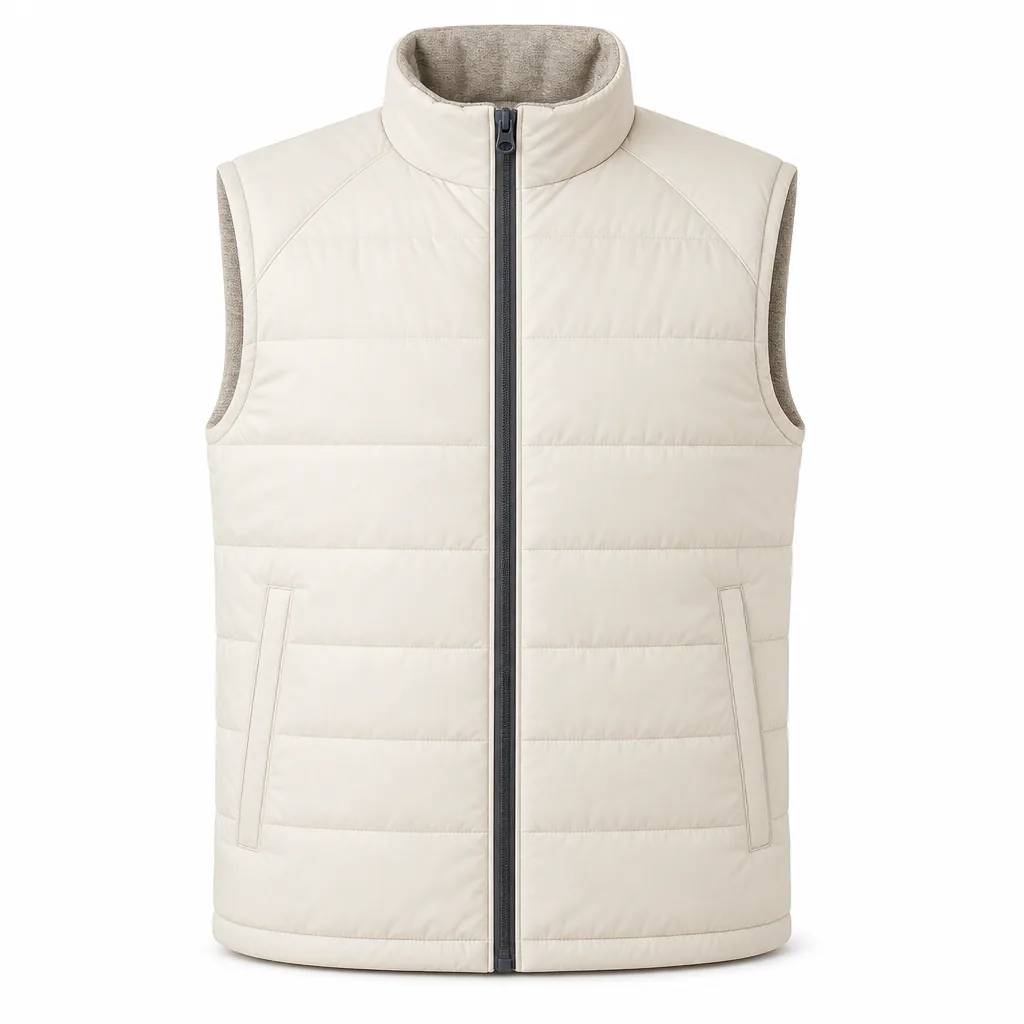 Washable carbon-fiber heated vest with a quilted shell